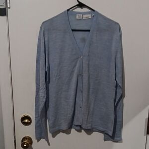 TSE Sky Blue V-Neck Cardigan